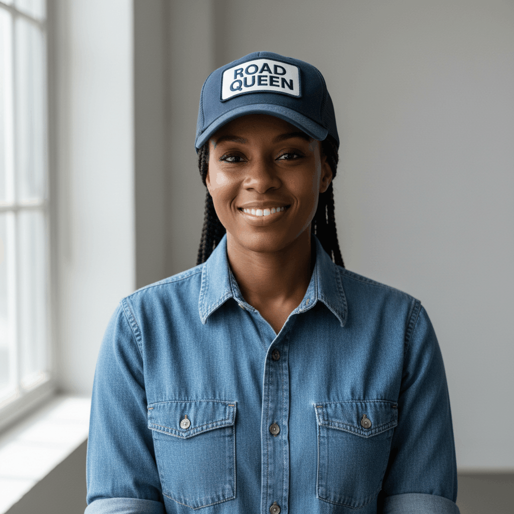 Smiling young Black woman with natural hair — GoGedit driver